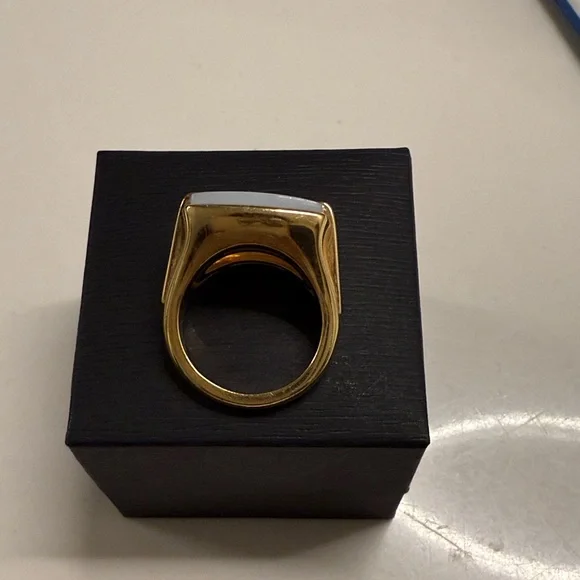 Bulgari Gold and White Ring